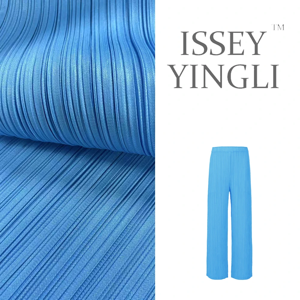 莉褶褶皱女休闲百搭kk直筒裤高端女装气质休闲裤2749