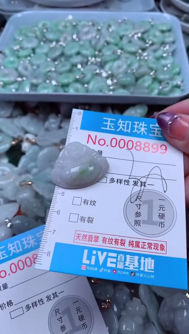 翡翠未镶嵌吊坠(不含链)8899