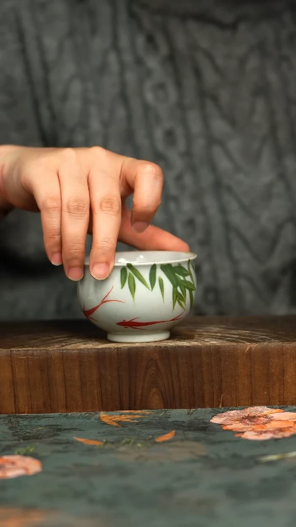 杯釉下彩手工手绘同款陶器