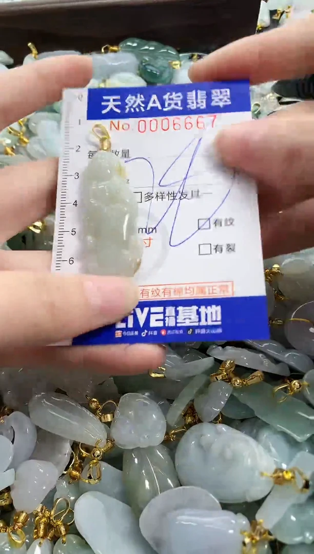 颈饰未镶嵌翡翠天然A货翡翠