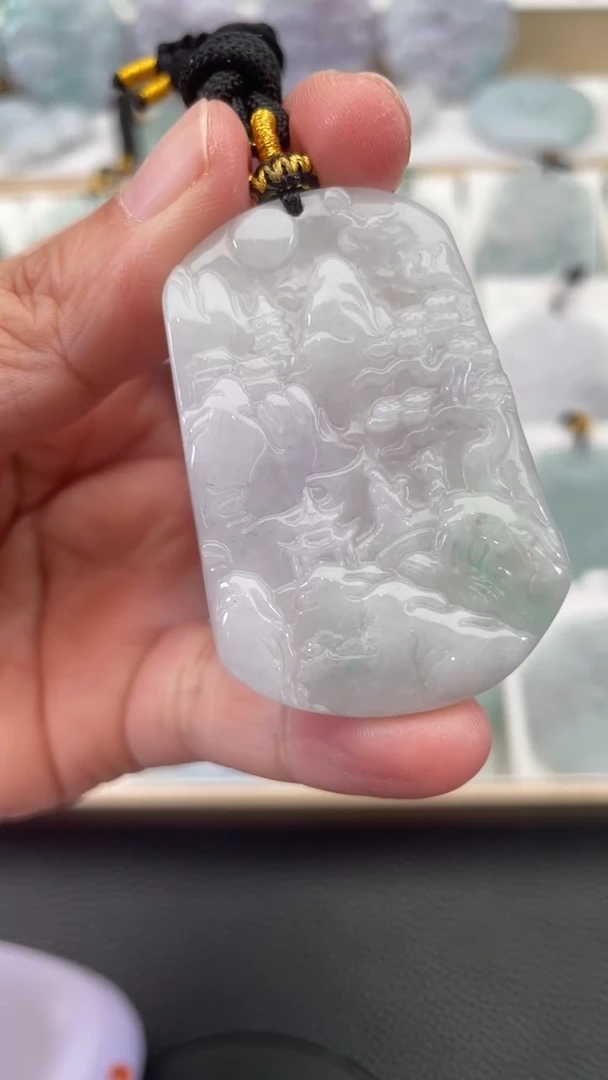 颈饰未镶嵌翡翠天然缅甸翡翠A货498