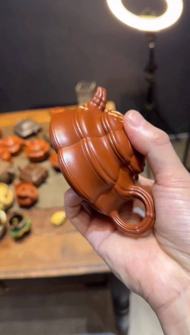 茶壶紫砂成****木海棠竹鼎扁