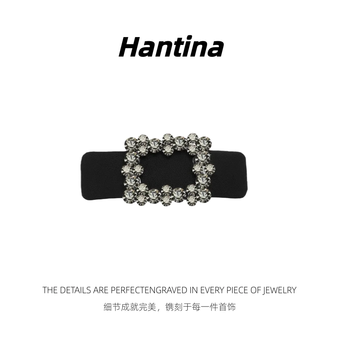 Hantina 韩系7cm高级感方钻掰掰夹边夹