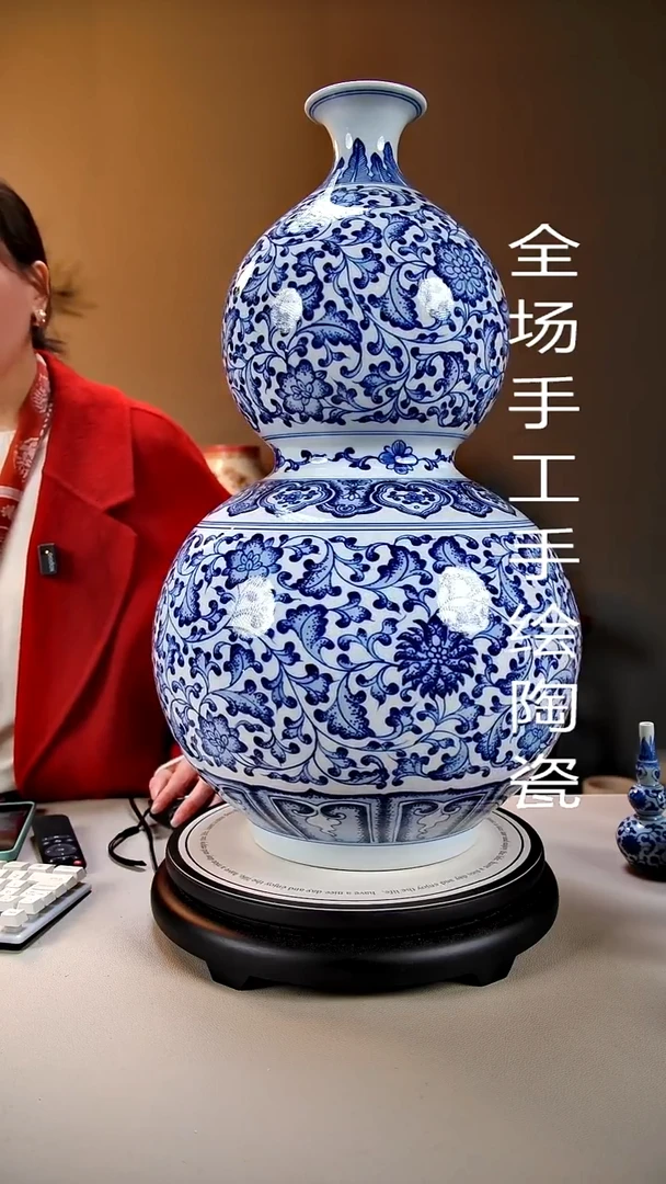 摆件陶景德镇手绘陶瓷