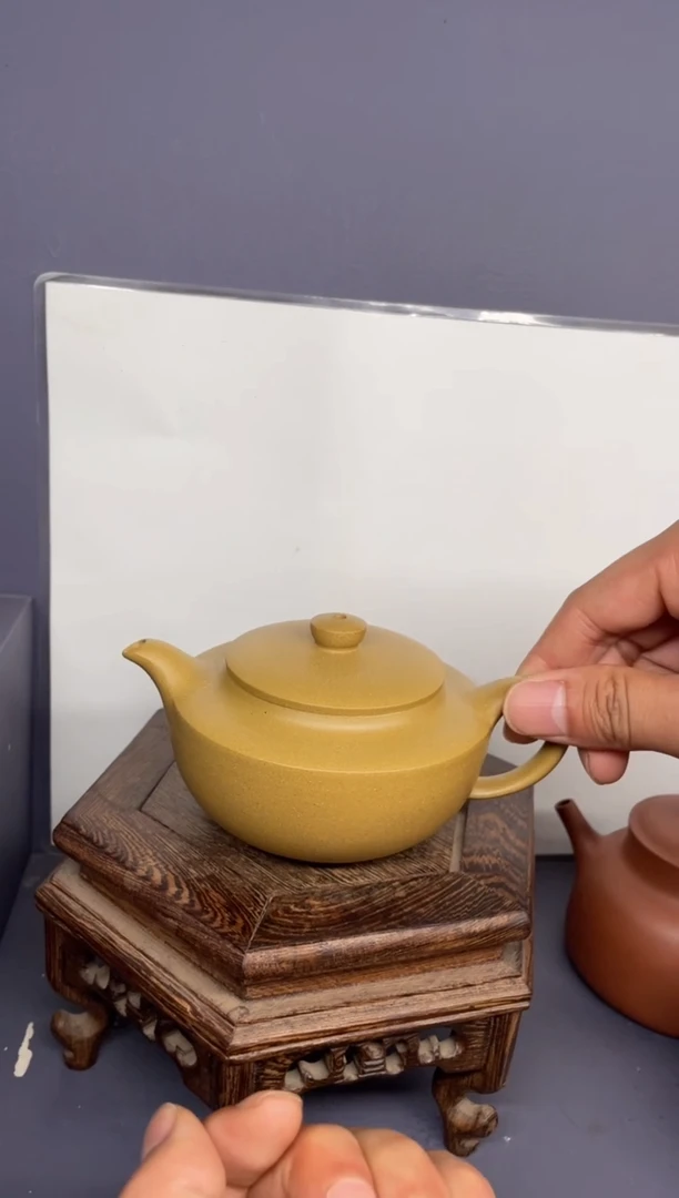 茶壶紫砂黄金段汉扁