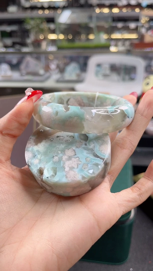 未镶嵌手镯石英质玉59圈口（赠品镯心）6S81280