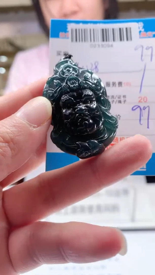 颈饰未镶嵌翡翠天然翡翠A货拍一发一