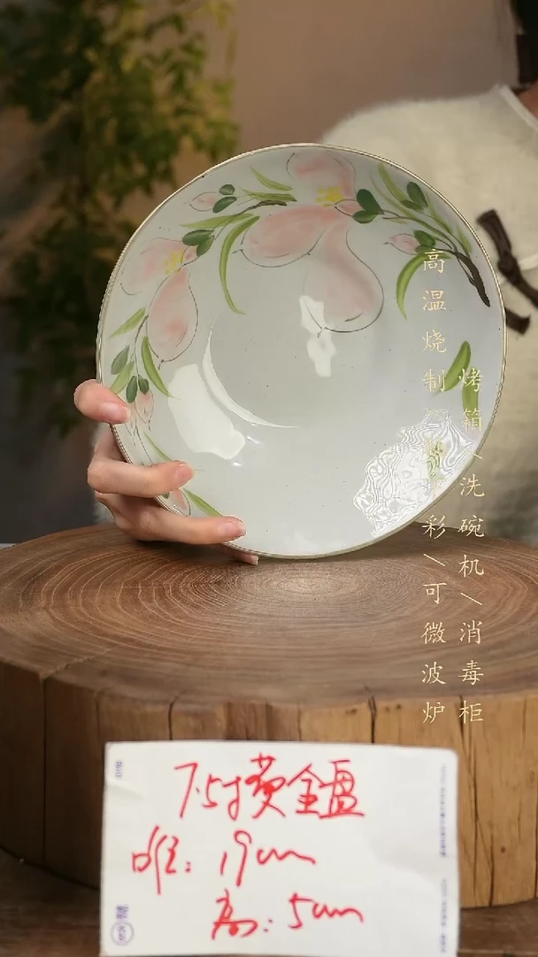 碗瓷景德镇手工手绘高温瓷釉下彩