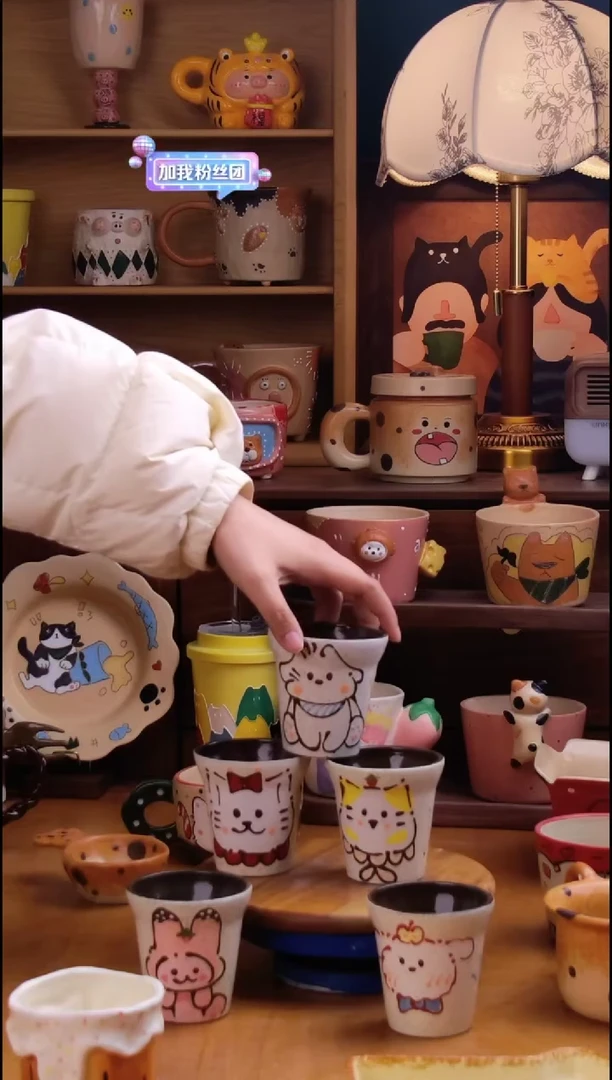摆件陶景德镇原创手工陶瓷