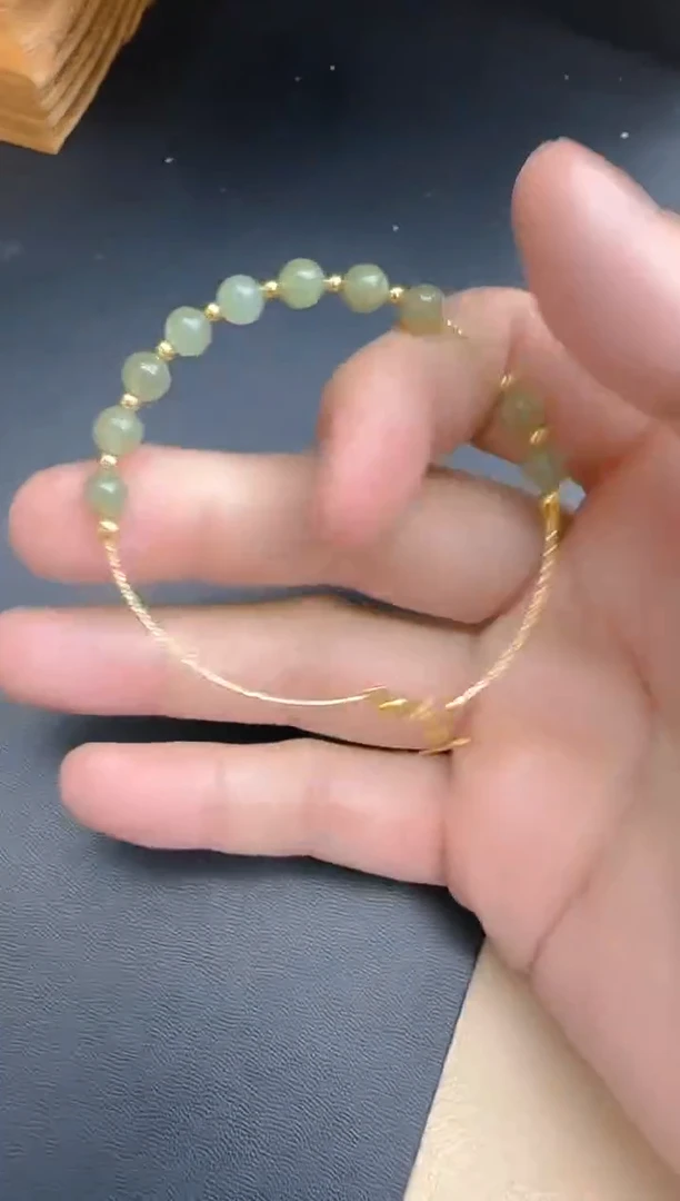 【闪购商品】和田玉手镯银S925镶嵌手镯