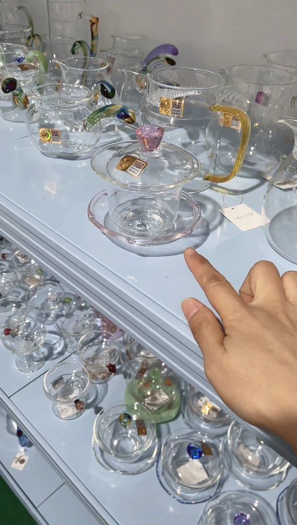 晶彩禾荷盖碗（浅粉色）