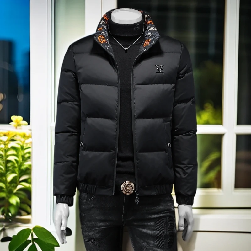娜罗普西时尚男修身外套立领羽绒服男士冬季加厚保暖御寒羽绒衣潮