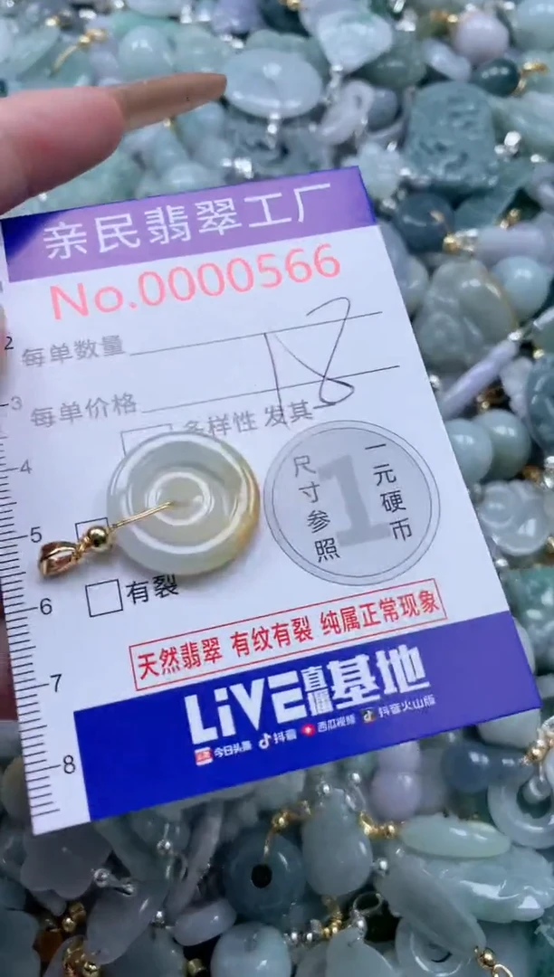 翡翠未镶嵌吊坠(不含链)566