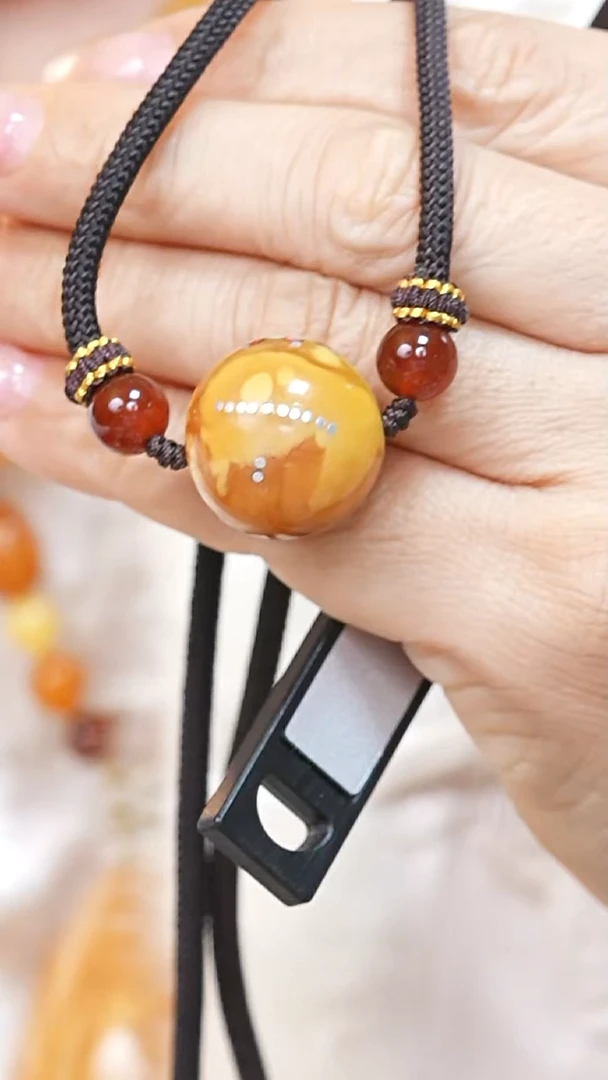 蜜蜡颈饰未镶嵌3357天然蜜蜡珠宝奇石云端妖孽全部保真