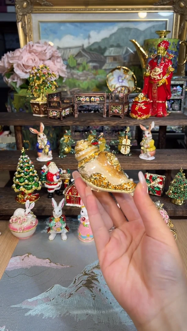 金属七宝烧首饰盒