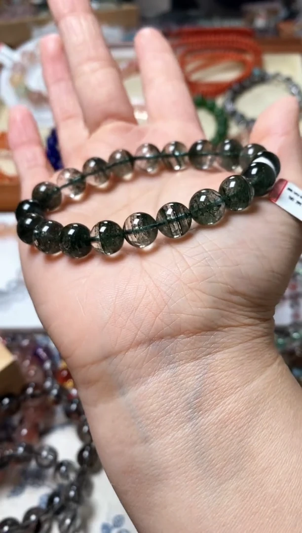 未镶嵌手链水晶绿幽灵9.8