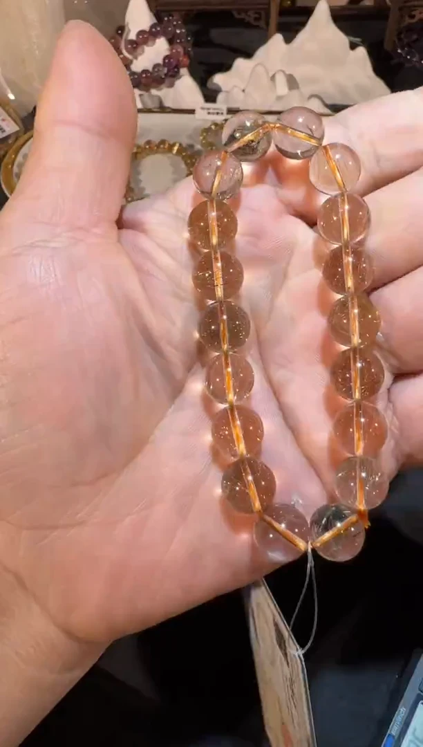 未镶嵌手串发晶SJ-692金发晶