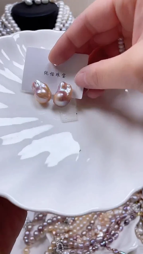 未镶嵌耳饰淡水珍珠【纯恬饰品】