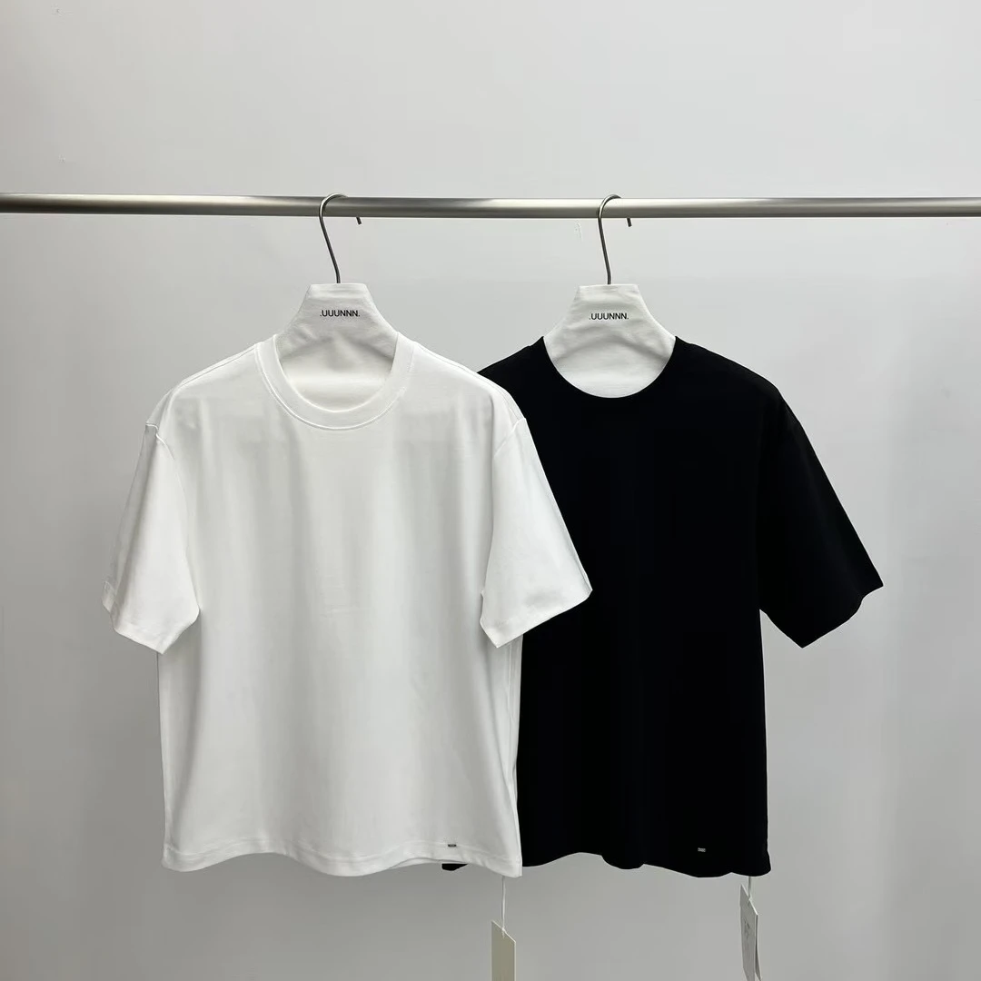 ARUI夏季天花板零触感冰感净版纯色微宽松简约休闲百搭短袖T