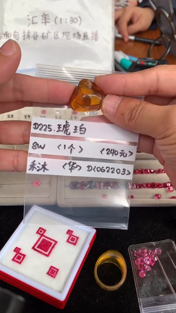 未镶嵌琥珀裸石禾*062203
