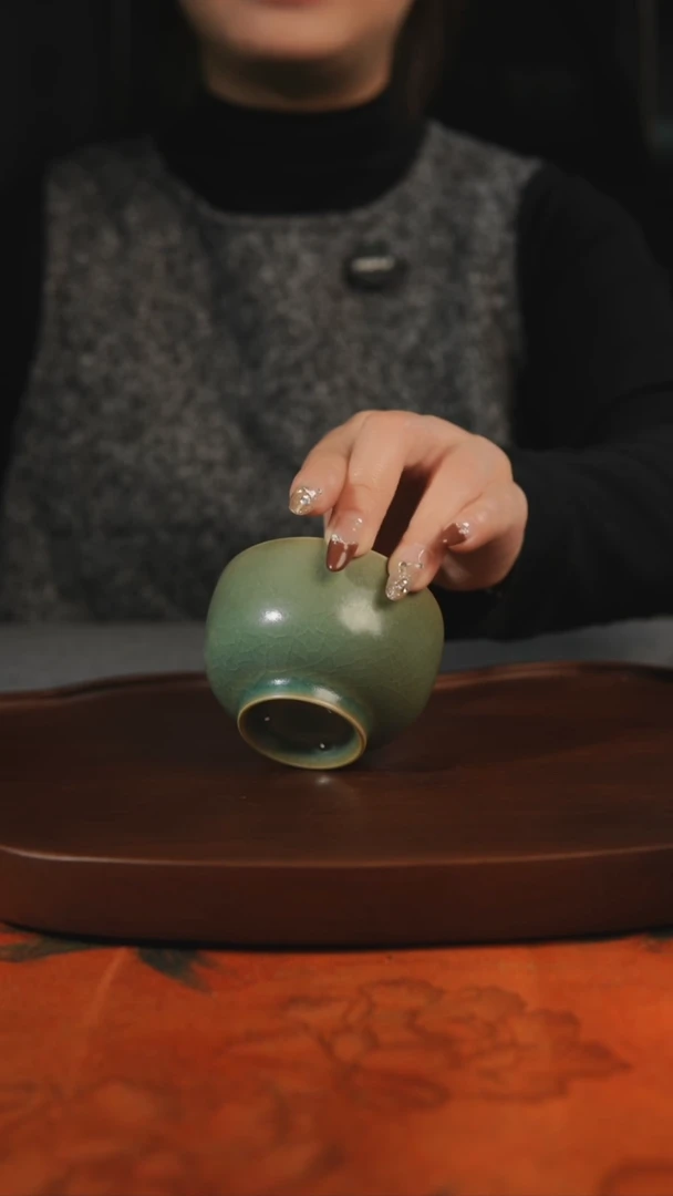 杯子大罗汉 柴烧 汝州原产地原矿仿古老釉