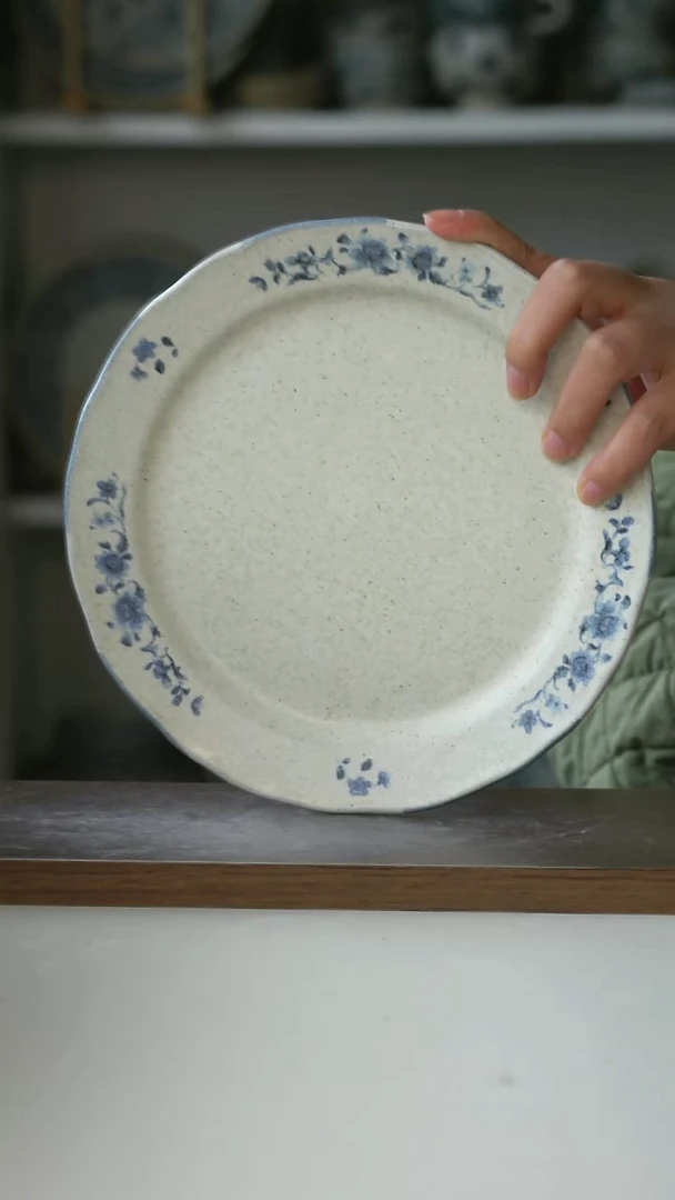 陶瓷Hitable 青黛早餐盘21cm@4-2@