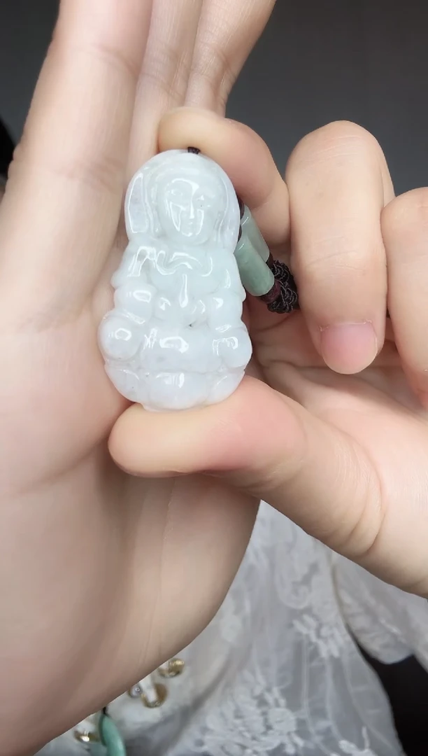 翡翠未镶嵌吊坠(不含链)翡翠A货观音