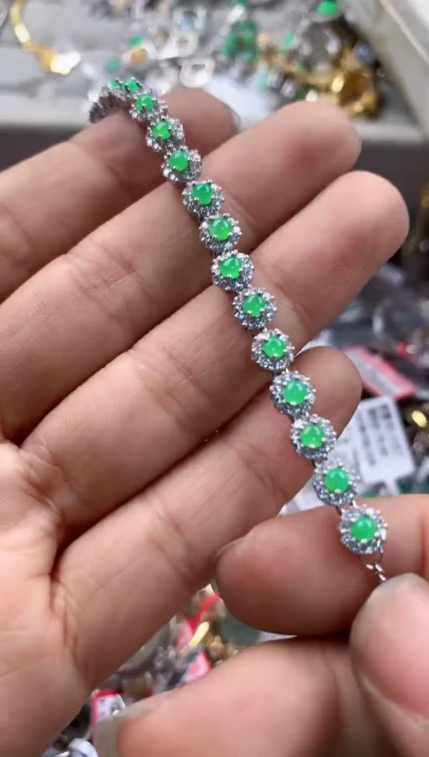 银S925镶嵌戒指翡翠16                10