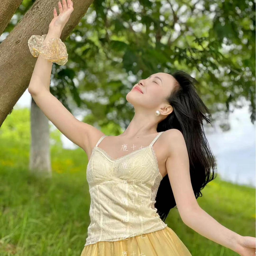 【鹿十七·浮光序曲】夏季百搭打底甜辣美背吊带背心