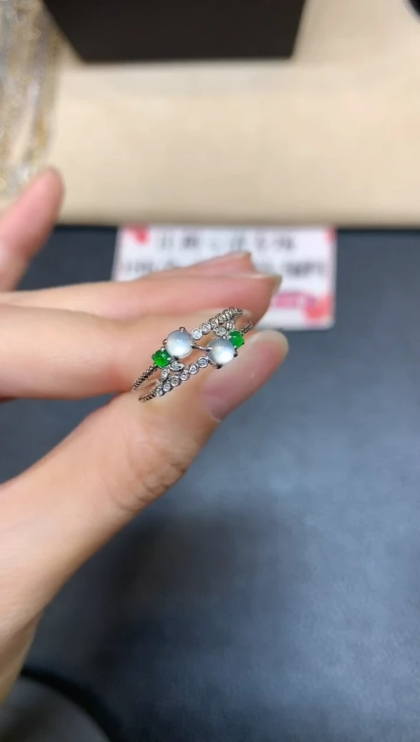 【闪购商品】翡翠戒指18K金镶嵌【无鉴赏期