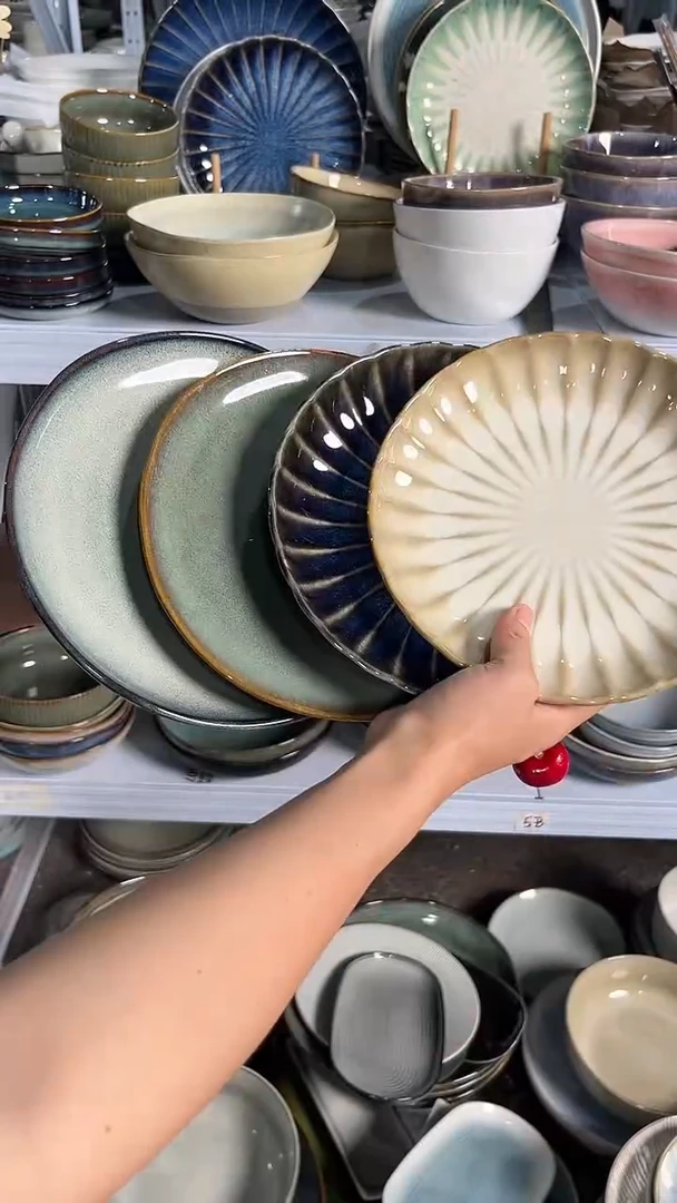 瓷片外贸尾货瑕疵满20包邮X4 小盘