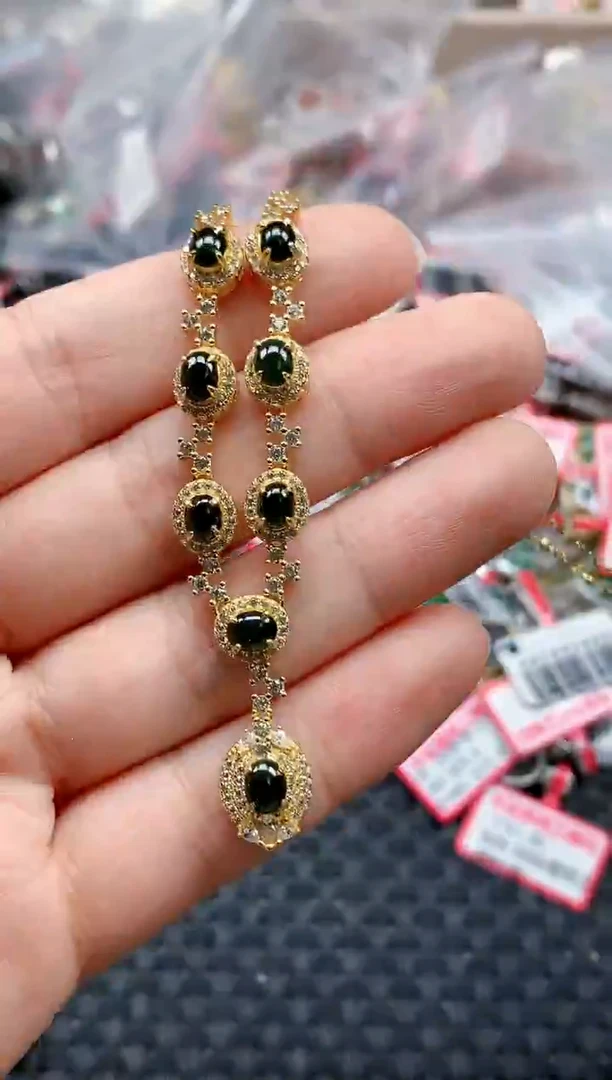 银S925镶嵌戒指翡翠天然A货缅甸翡翠