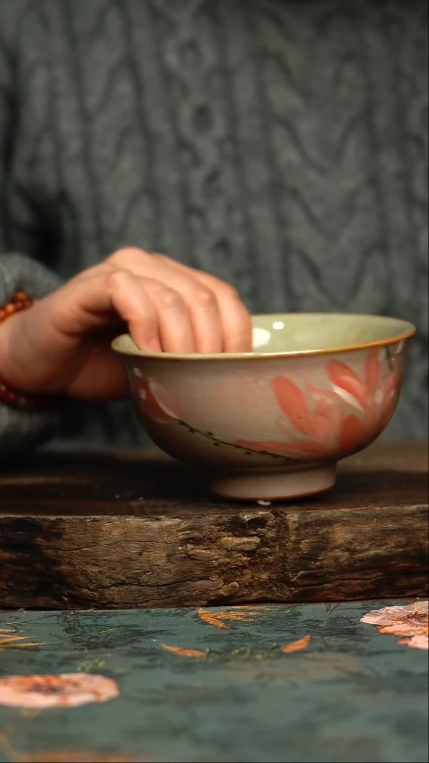 【闪购商品】杯釉下彩手工手绘同款陶器