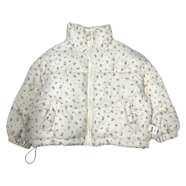 布娜诺女童时尚立领羽绒服冬装新款儿童白鸭绒三防外套休闲印花