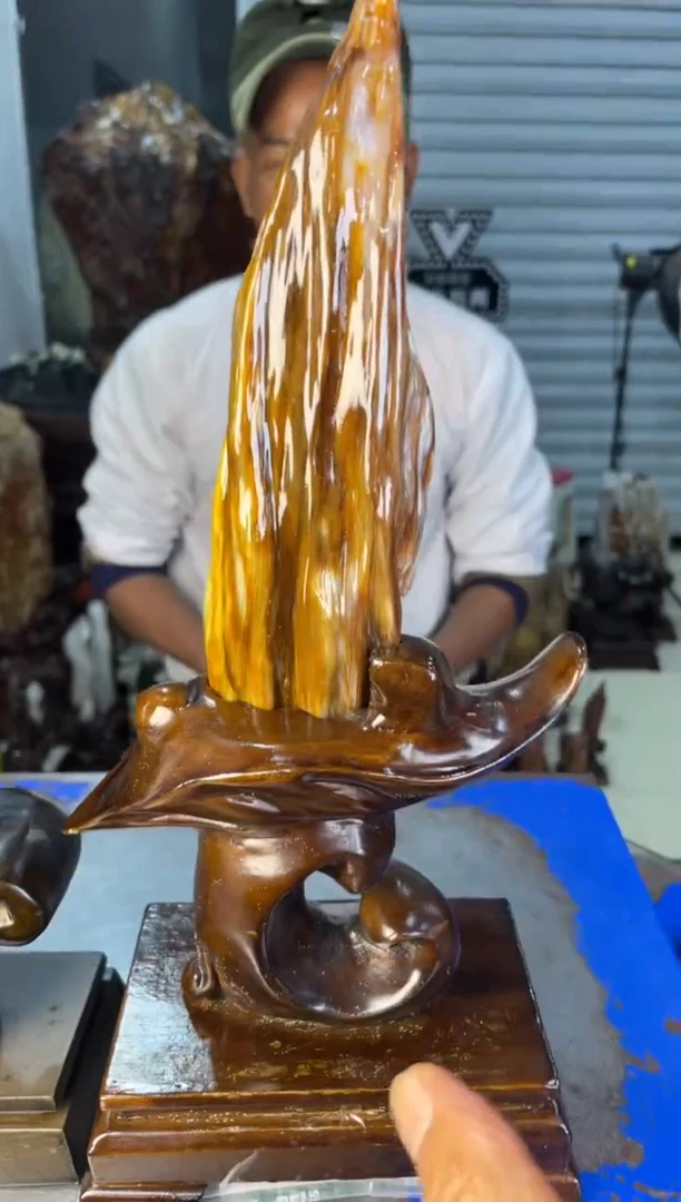 未镶嵌摆件硅化玉69