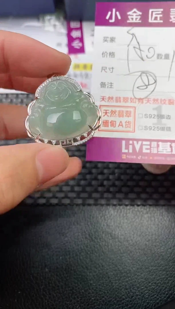 翡翠银S925镶嵌颈饰不**得·