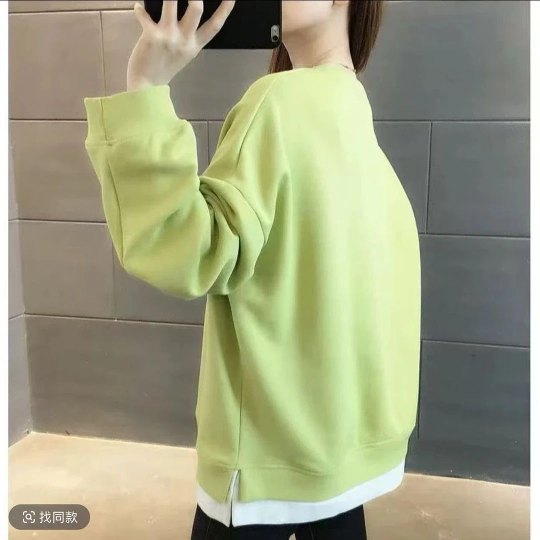 早春款2025年新款宽松洋气糖果色时尚卫衣【95706款】