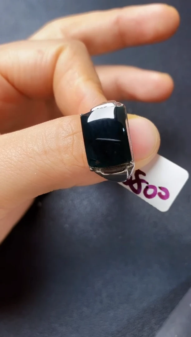 银S925镶嵌戒指翡翠2222222