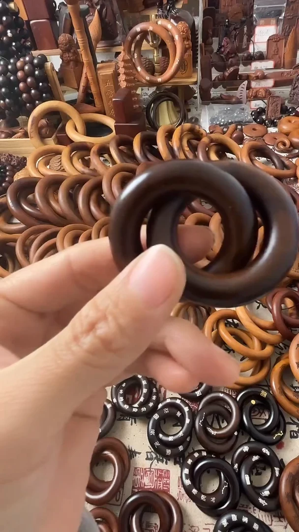 枣木乾坤圈枣木玉化25圈口一物一拍