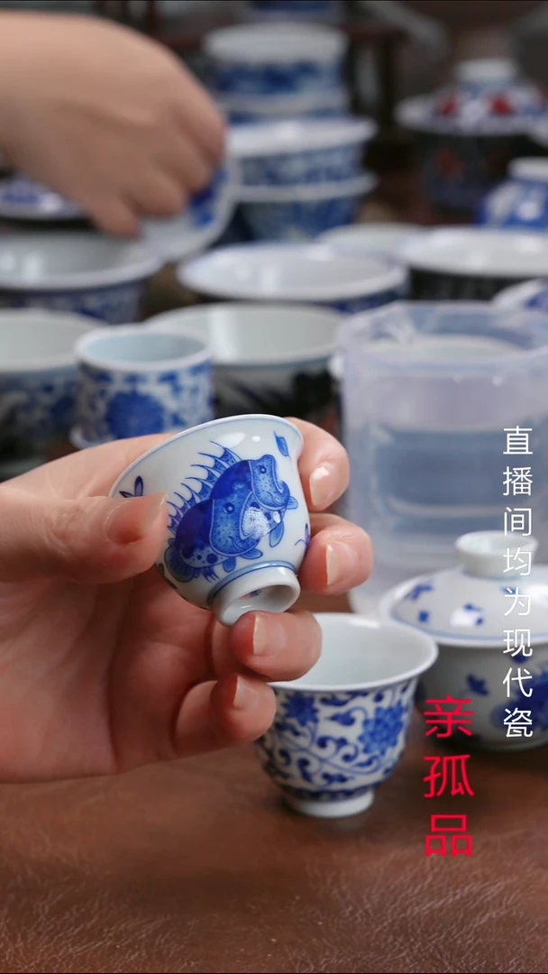 景德镇高端茶器景德镇墨奈手工手绘茶器