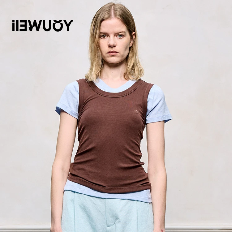 【顾文婷推荐】YOUWEI有尾25 云朵感U领背心 Y3325201