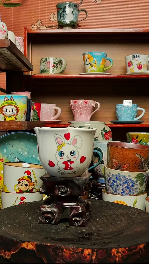 摆件陶景德镇高温创意陶瓷有瑕