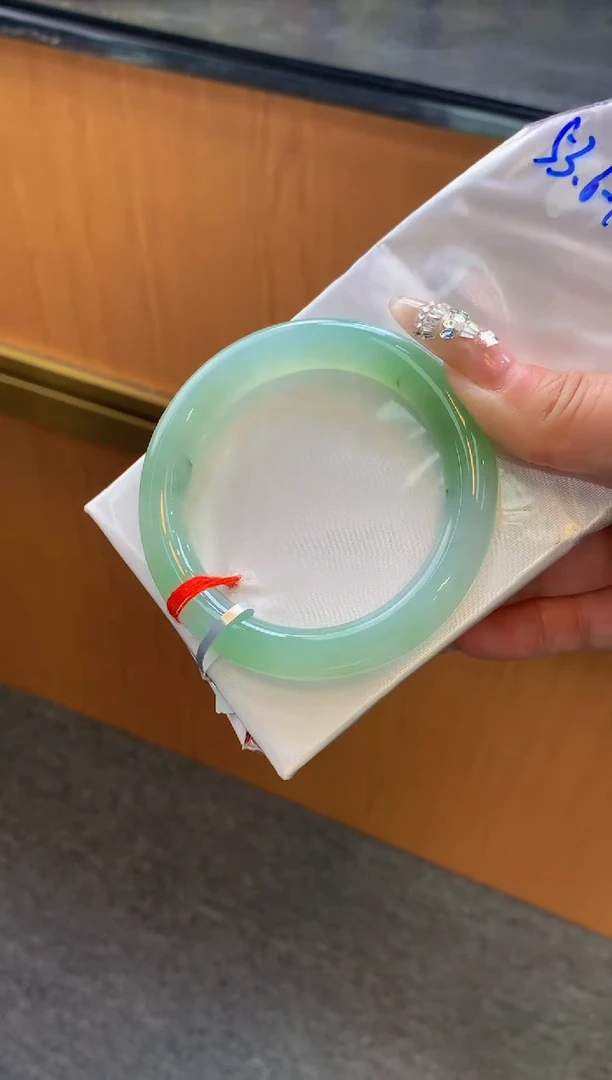 未镶嵌手镯翡翠-F48-圆条53.6