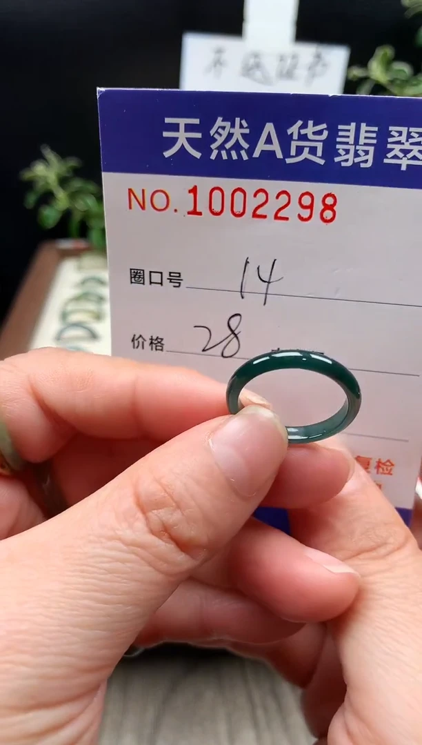 未镶嵌戒指翡翠14#