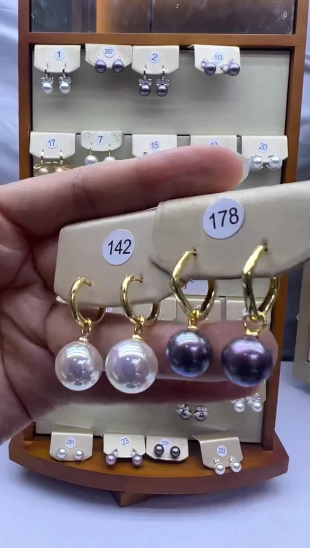 未镶嵌耳饰淡水珍珠1421+178