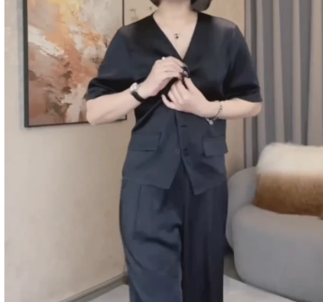 2025春季新款网红同款洋气减龄爆款外搭裤子两件套时尚乖-EEE