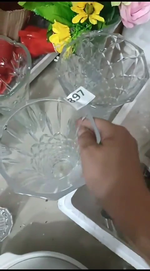 瓷故**他897玻璃花瓶二个