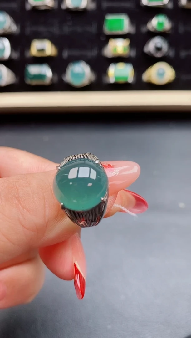 【闪购商品】翡翠戒指银S925镶嵌508585