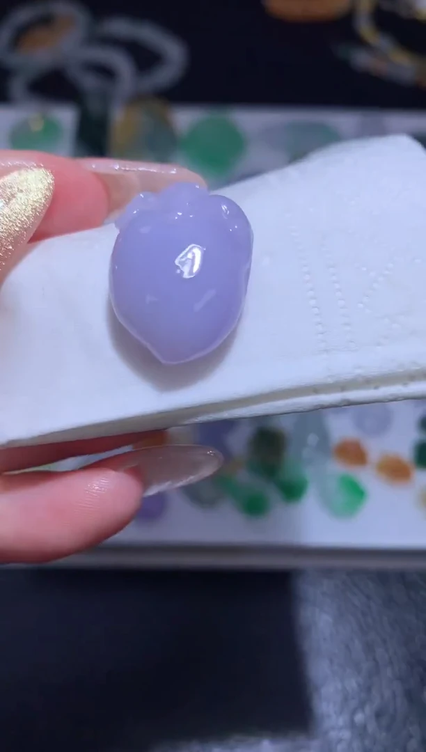 未镶嵌定制翡翠寿桃