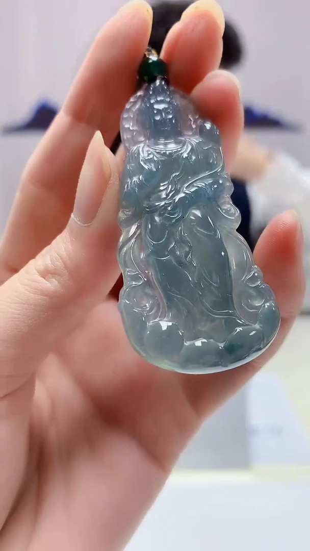 【闪购商品】定制翡翠未镶嵌4688zm-毛货挂件153观音